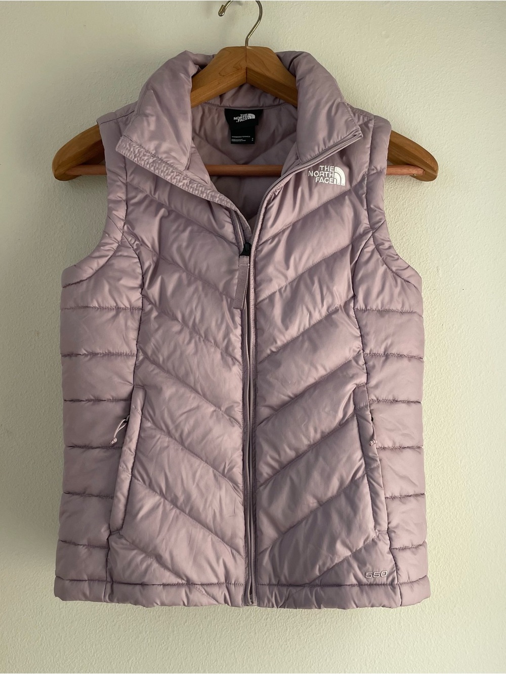 The North Face 550 Down Aconcagua Puffer Vest Women size S Purple Gorpcore